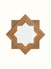 Hand Carved Marquetry Star Shaped Wall Mirror 09